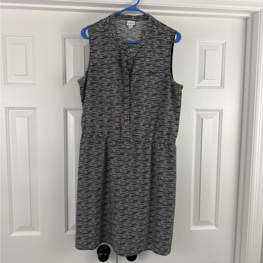 Merona Black and White Sleeveless Dress